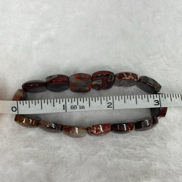 Jasper stone stretch bracelet. - Picture 4 of 4